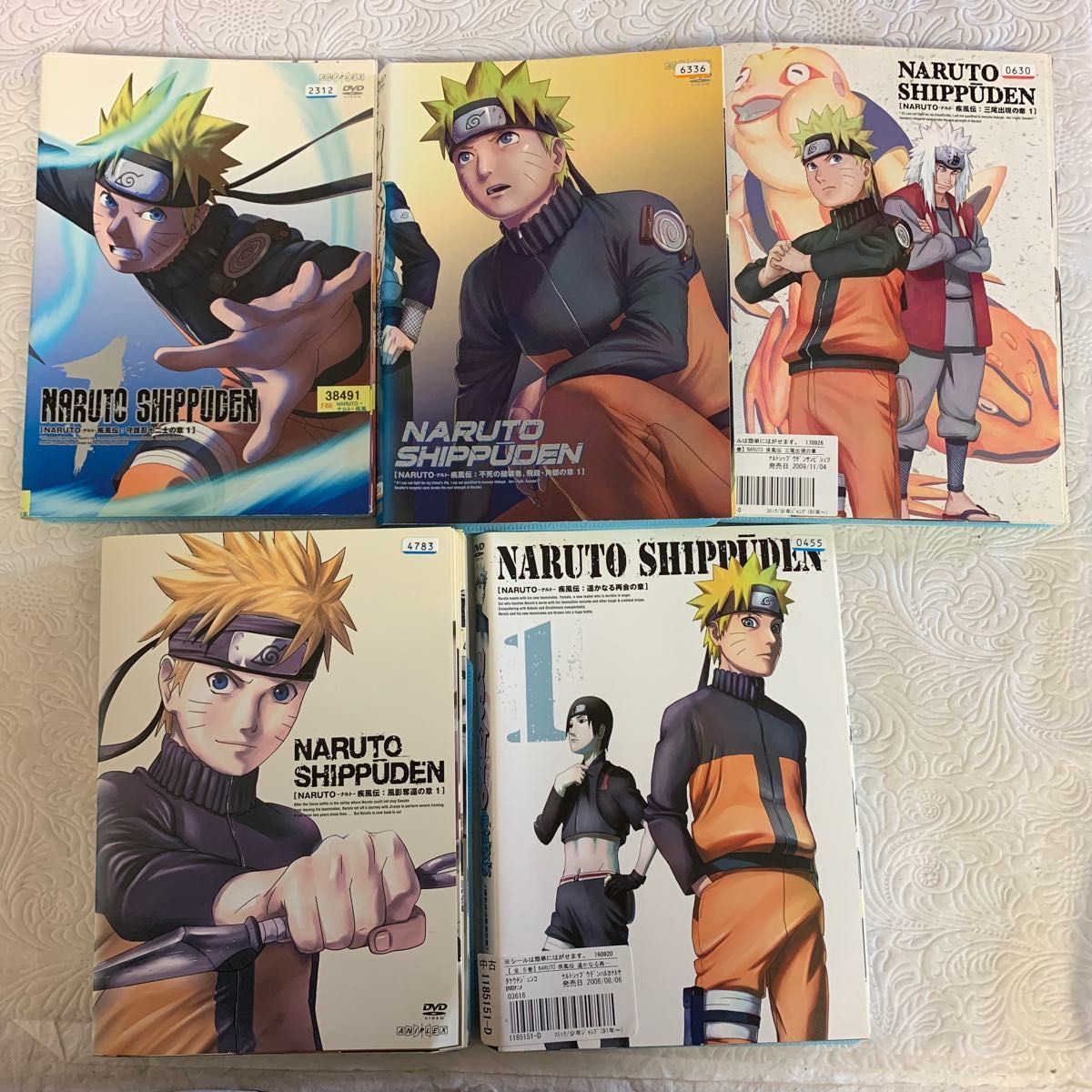NARUTO ナルト 疾風伝 5作品 DVD 風影奪還の章/遥かなる再会の章/守護