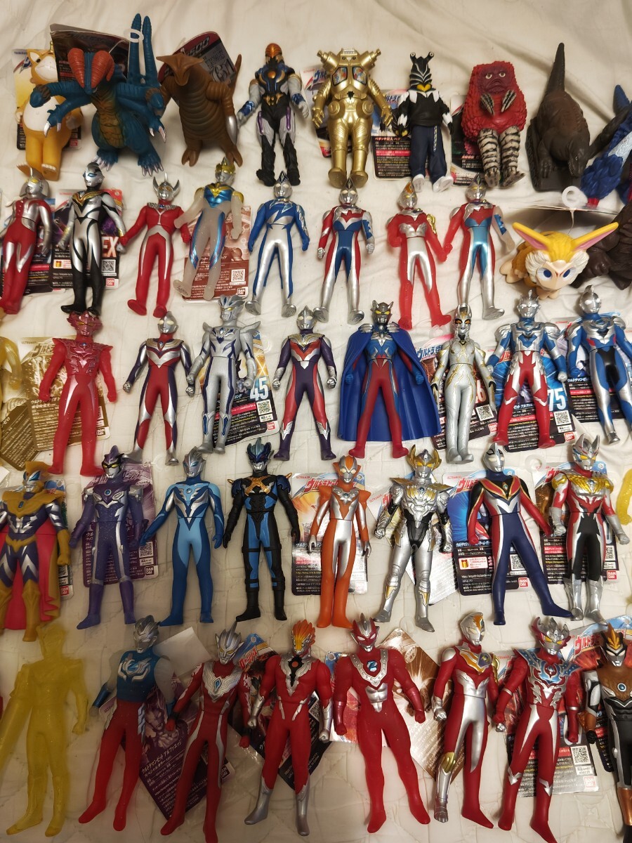 Yahoo!オークション - ウルトラマン ソフビ62体セット まとめて トリガ