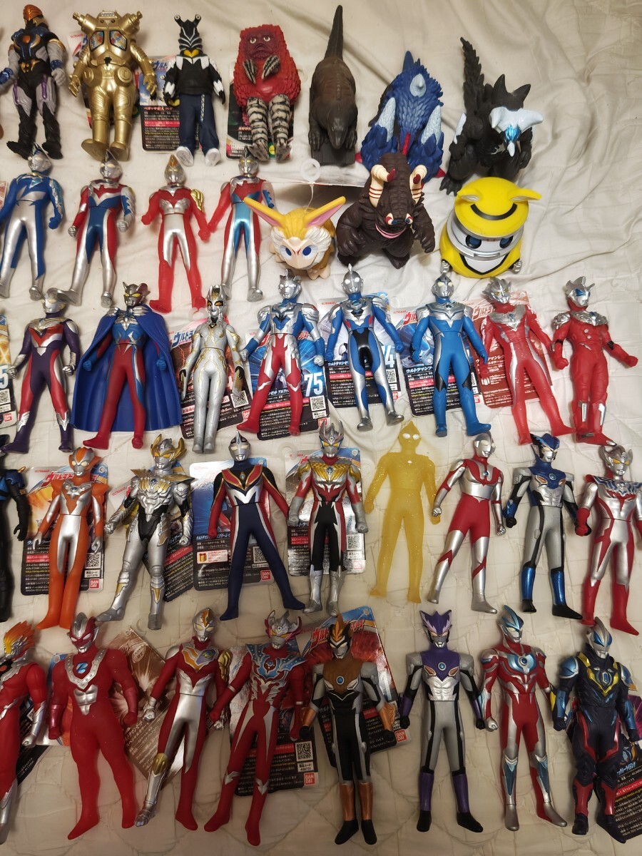 Yahoo!オークション - ウルトラマン ソフビ62体セット まとめて トリガ