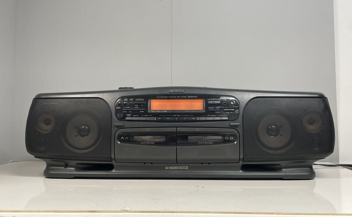 Yahoo!オークション - Victor CDラジカセ RC-X750 ビクター ダブルカセ