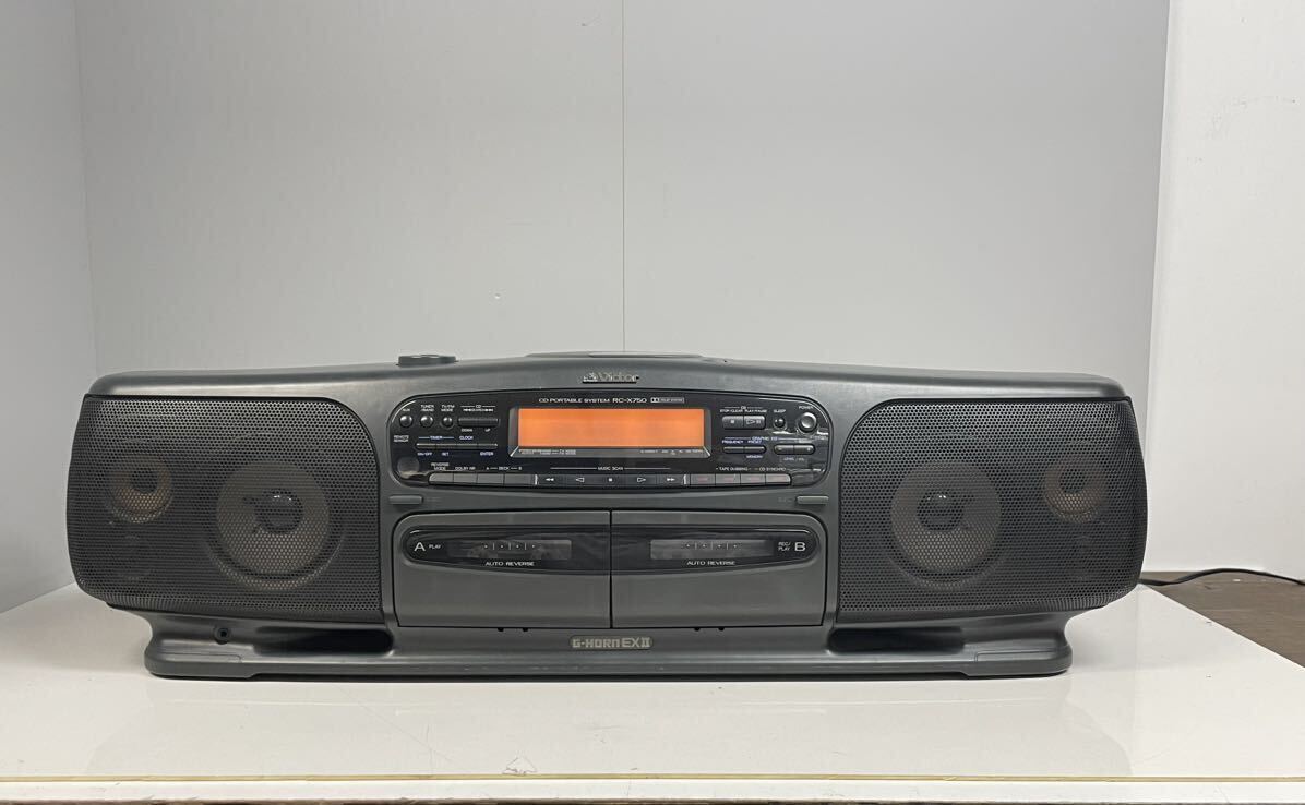 Yahoo!オークション - Victor CDラジカセ RC-X750 ビクター ダブルカセ