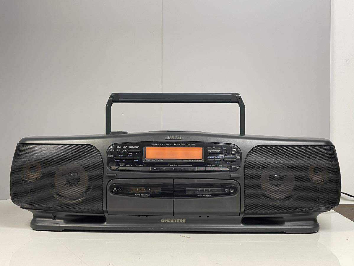 Yahoo!オークション - Victor CDラジカセ RC-X750 ビクター ダブルカセ
