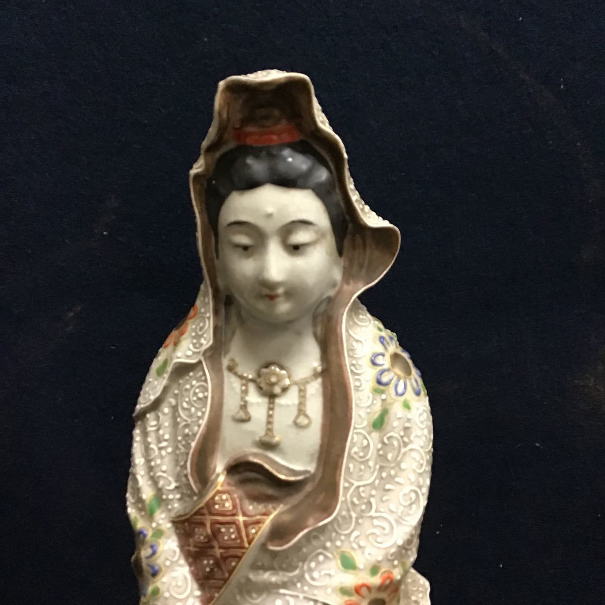 商 品 コレクター収集品 古九谷 色絵 観世音菩薩像 商 品 コレクター