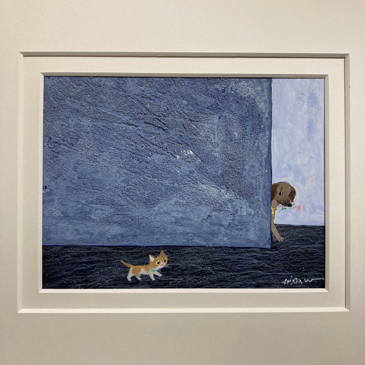 真作保証】渡辺あきお 真筆原画 直筆サイン 裏書き有り 絵画 猫｜Yahoo