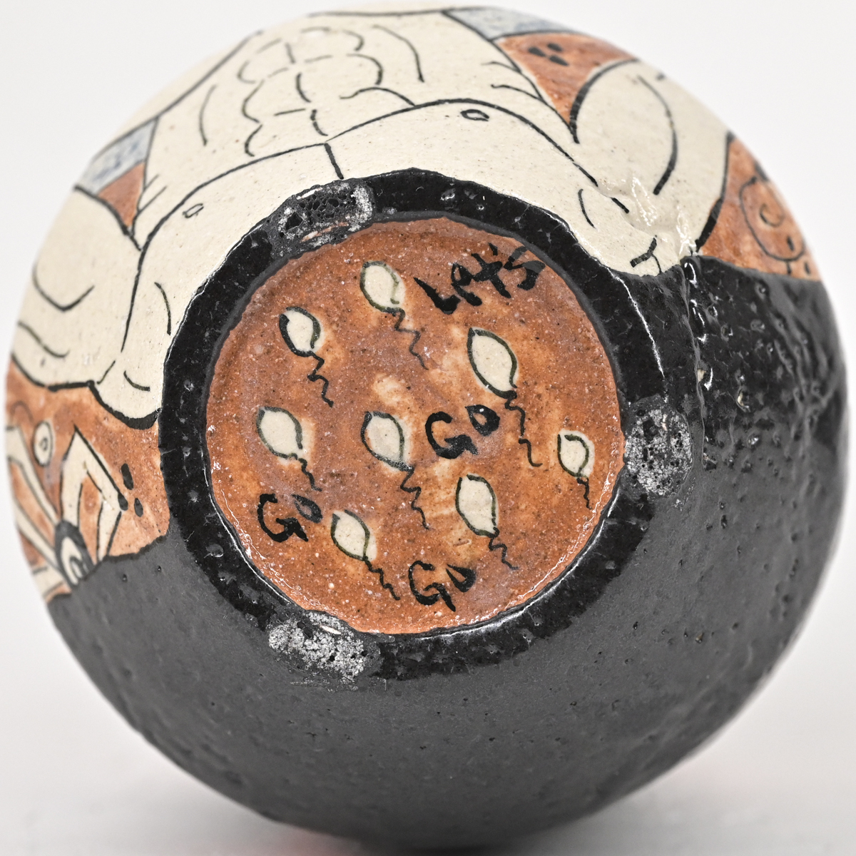 Yahoo!オークション - 四季慾斎蟻助 (深見文紀) 黒春画織部徳利 真作保