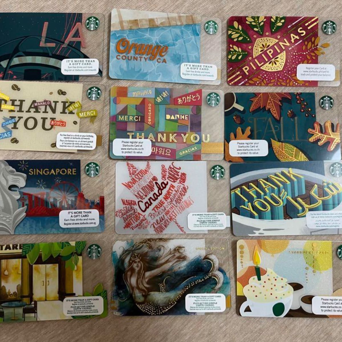 激レア】starbucksスターバックスカード海外限定日本ご当地53枚セット