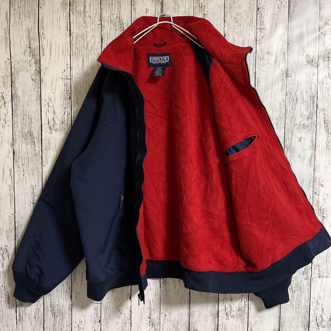 90's LANDS'END ランズエンド USA製 ウォームアップジャケット