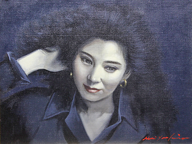 Yahoo!オークション - 八代亜紀 【優】 2006年 油彩 6号 直筆サイン