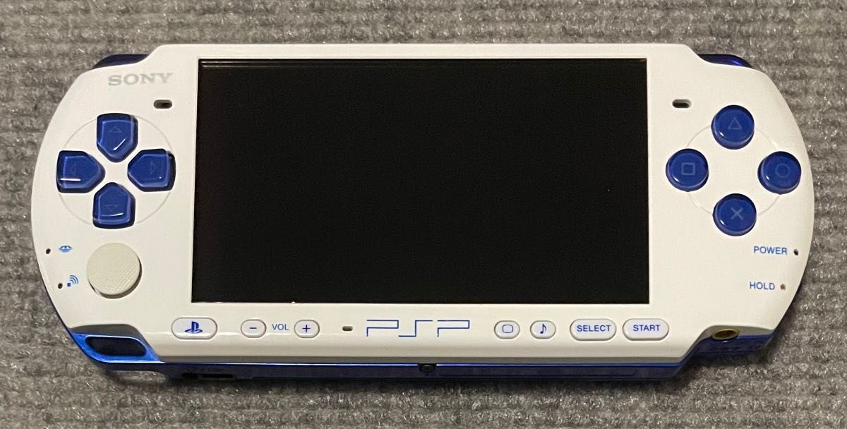 PSP 3000 本体 ホワイト ブルー メモリースティック