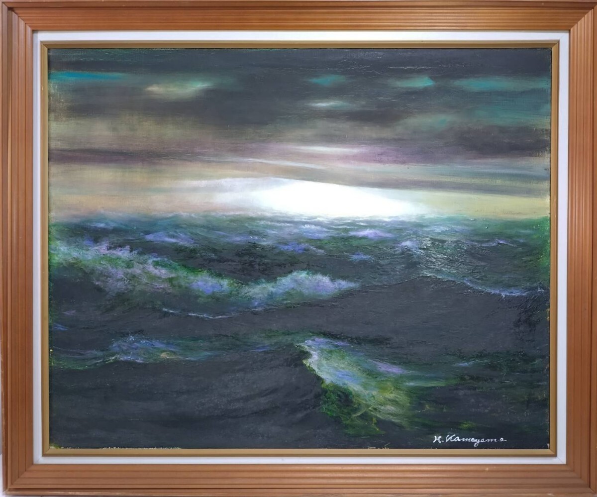 Yahoo!オークション - 『真作 油彩画/21世紀新美会会長【亀山浩嗣】「