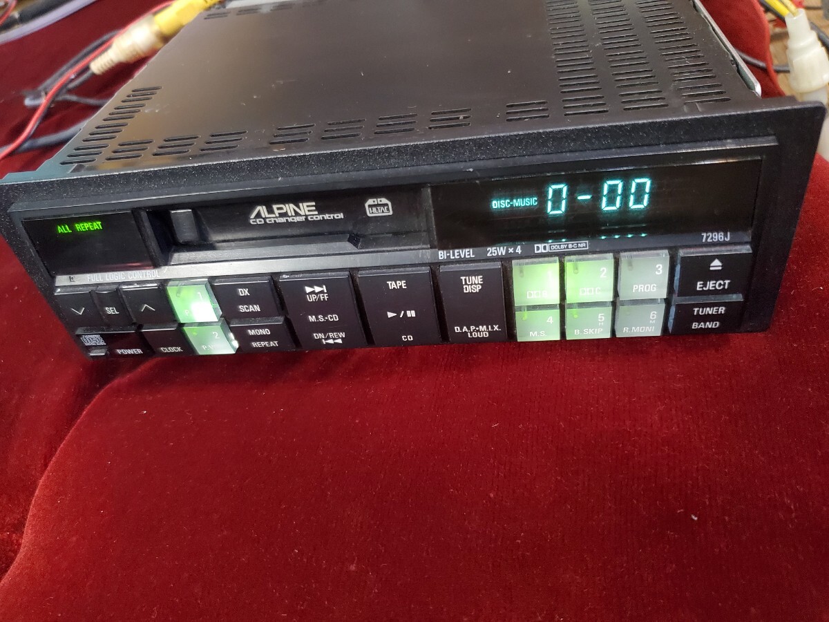ジャンク品 ALPINE 7292JS カセットデッキ パワーアンプ 3503 ジャンク