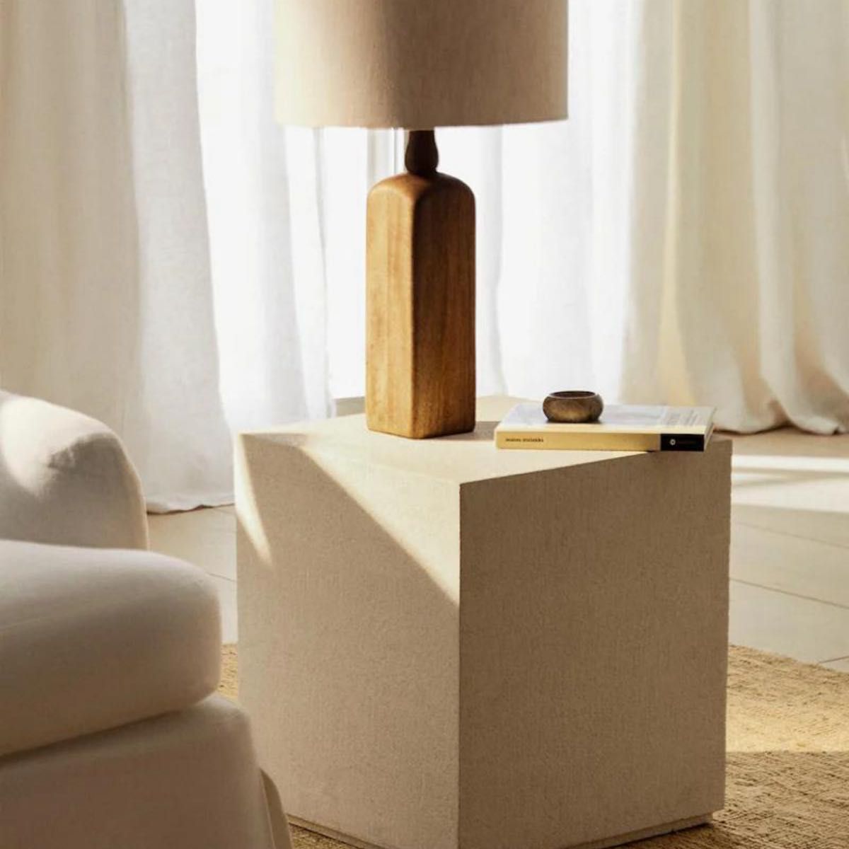 ZARA HOME サイドテーブル セメントフィニッシュ｜Yahoo!フリマ（旧