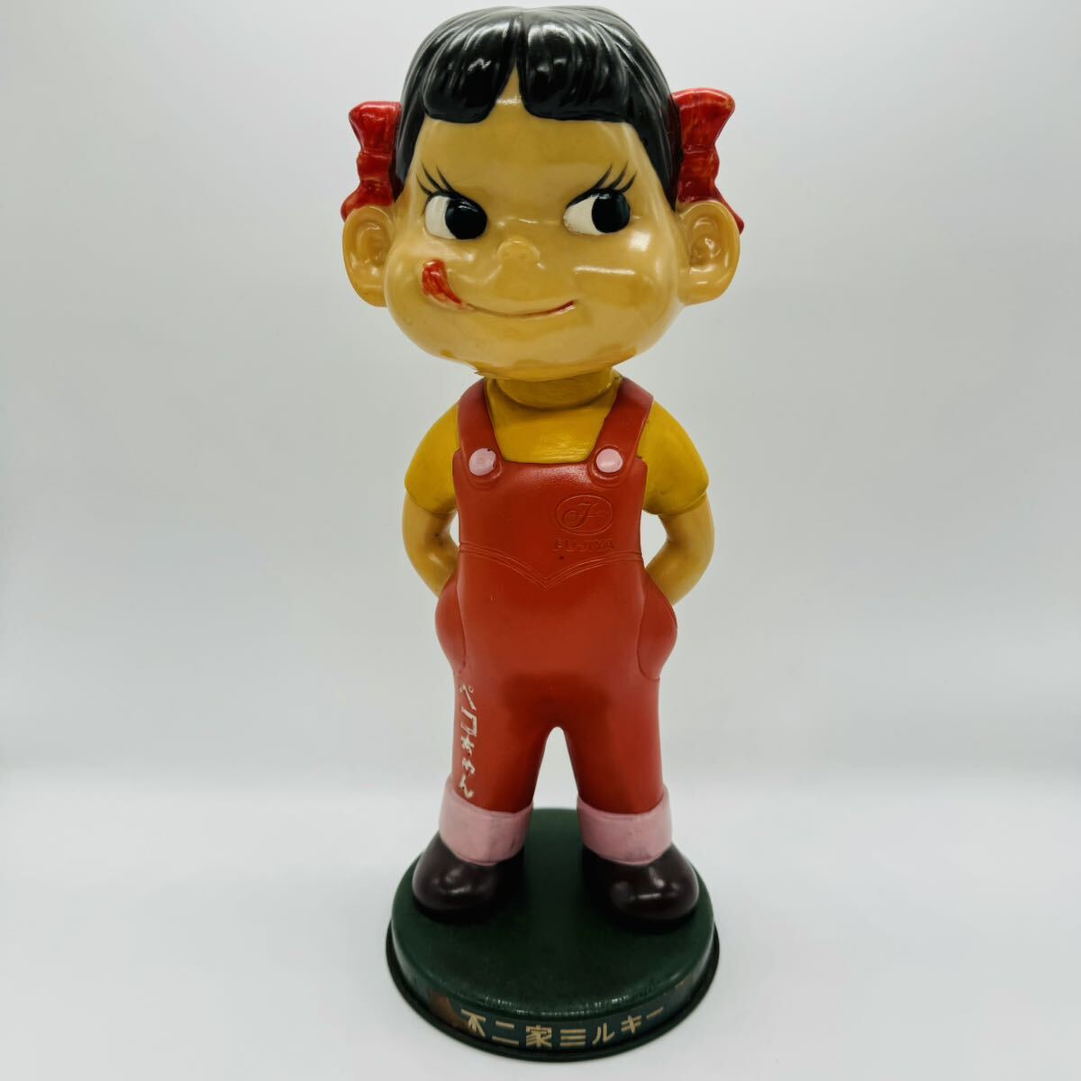 Yahoo!オークション - 首振りペコちゃん ブリキ台座 頭ネジ2本 (FUJIYA