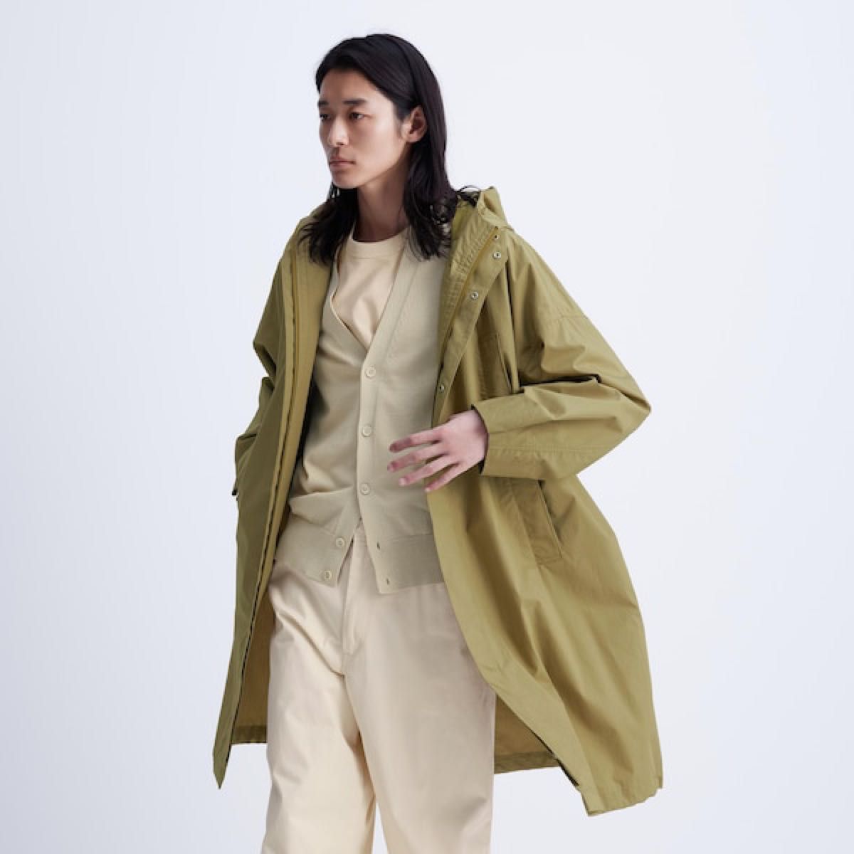 新品未使用】uniqlo u ユーティリティフーデッドコート ブラック M