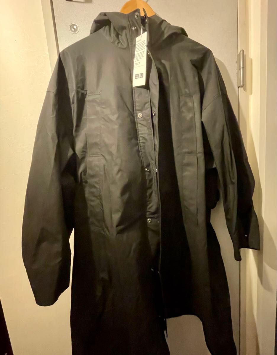 新品未使用】uniqlo u ユーティリティフーデッドコート ブラック M