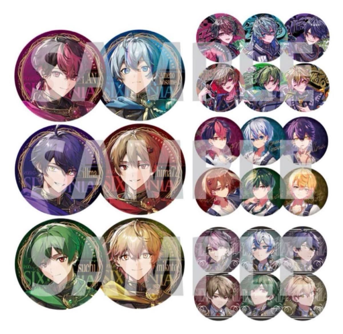 LAN シクフォニ J0KER×JOK3R 缶バッジ 第1弾 19点 LAN シクフォニ