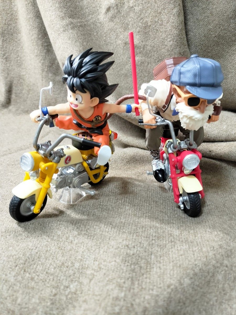ドラゴンボール 孫悟空 亀仙人 バイク フィギュア 2体セット 鳥山明