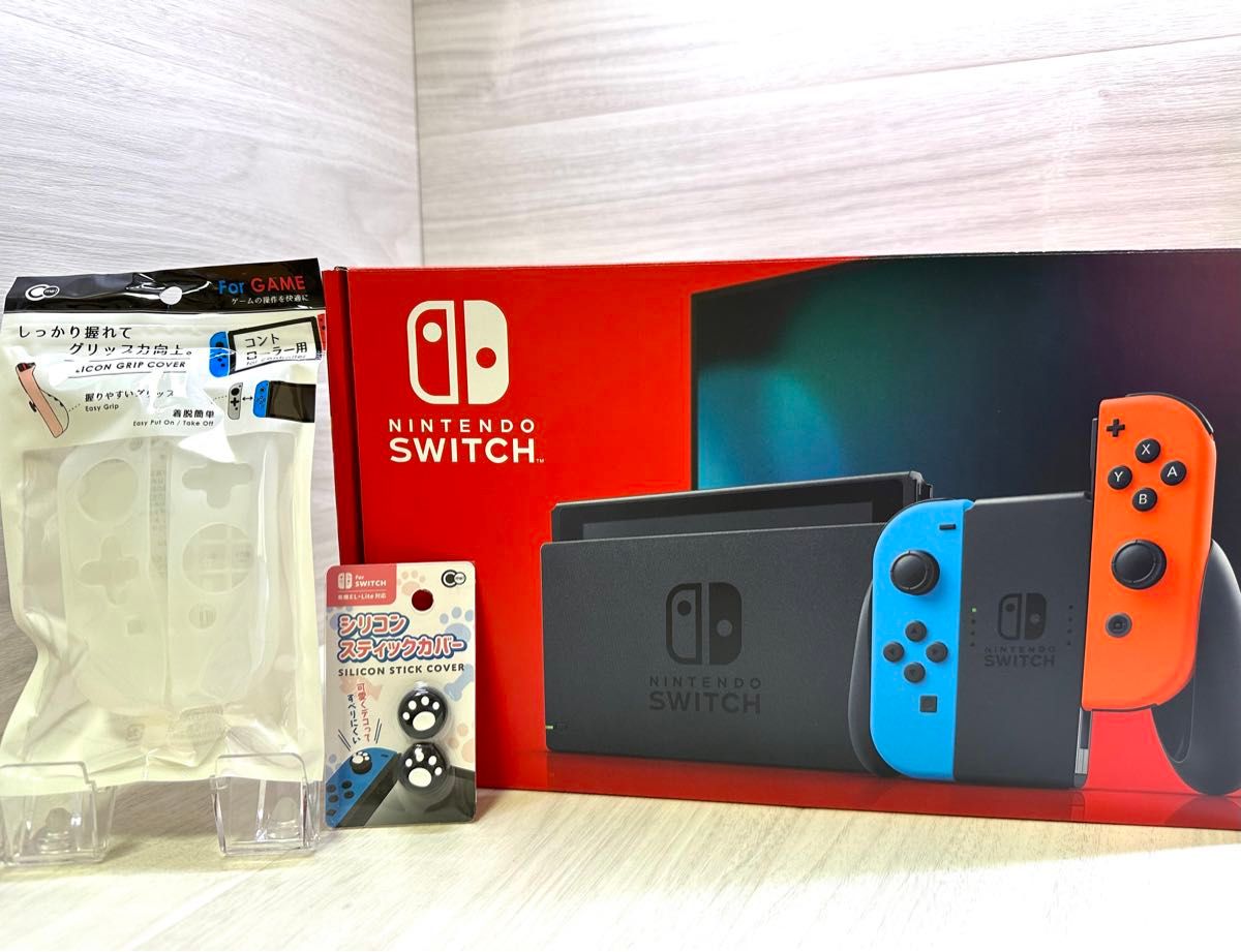 上美品 豪華おまけ付き 液晶新型Nintendo Switch本体一式完品｜Yahoo