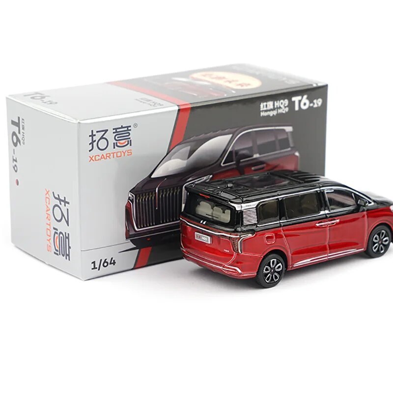 ラスト1個 XCARTOYS 1/64 紅旗 Hongqi HQ9 ブラック×レッド 中国車