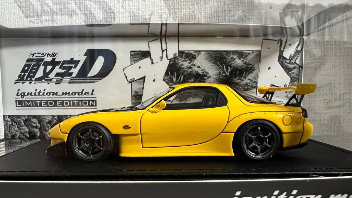 1/43 INITIAL D Mazda RX-7 FD3S ignition model WEB限定 高橋啓介 頭