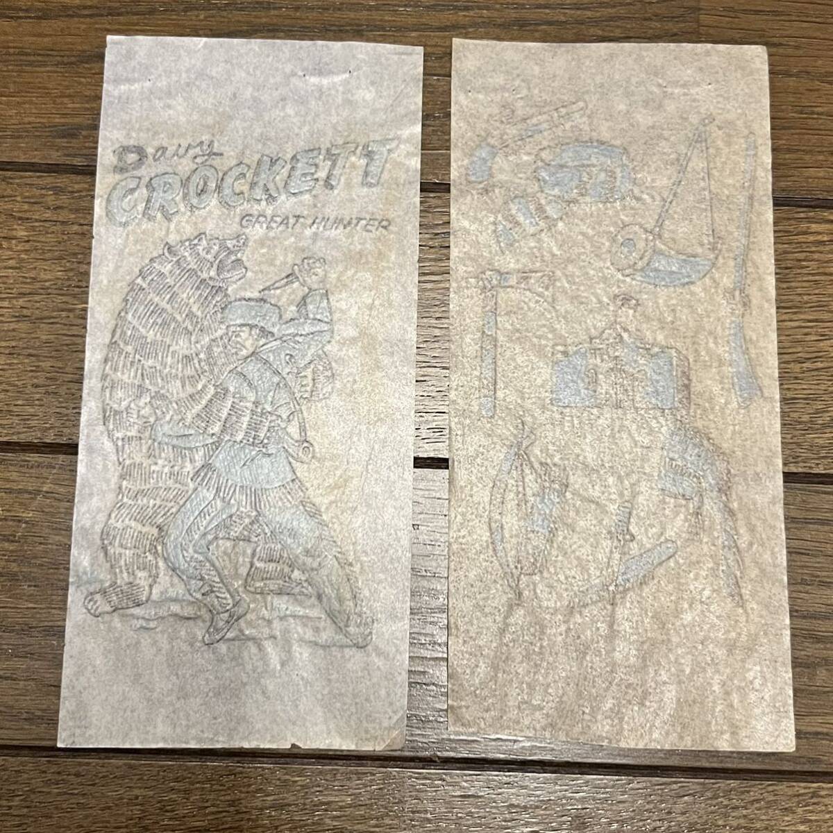 50sビンテージ デイビークロケット 転写紙 転送紙 ネイティブ アメリカ
