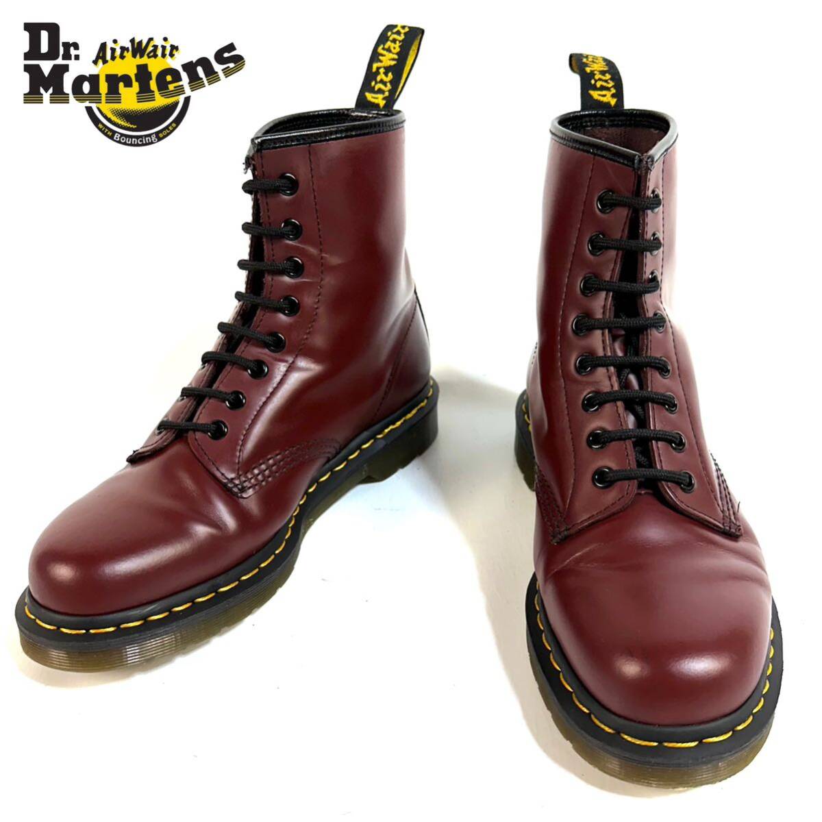 美品】Dr Martens ドクターマーチン 8ホール ブーツ レザー チェリー