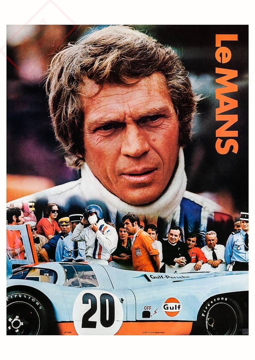 Yahoo!オークション - ポスター 栄光のル・マン GULFプロモーションポ