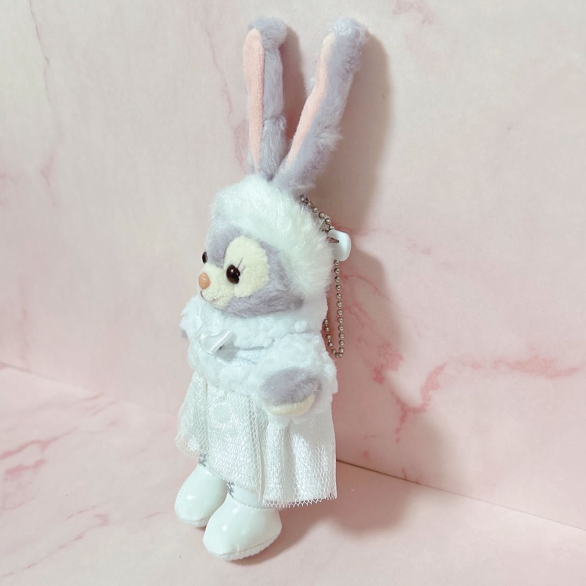 ダッフィー ウィンターホリデー☆ステラルー ぬいぐるみバッジ