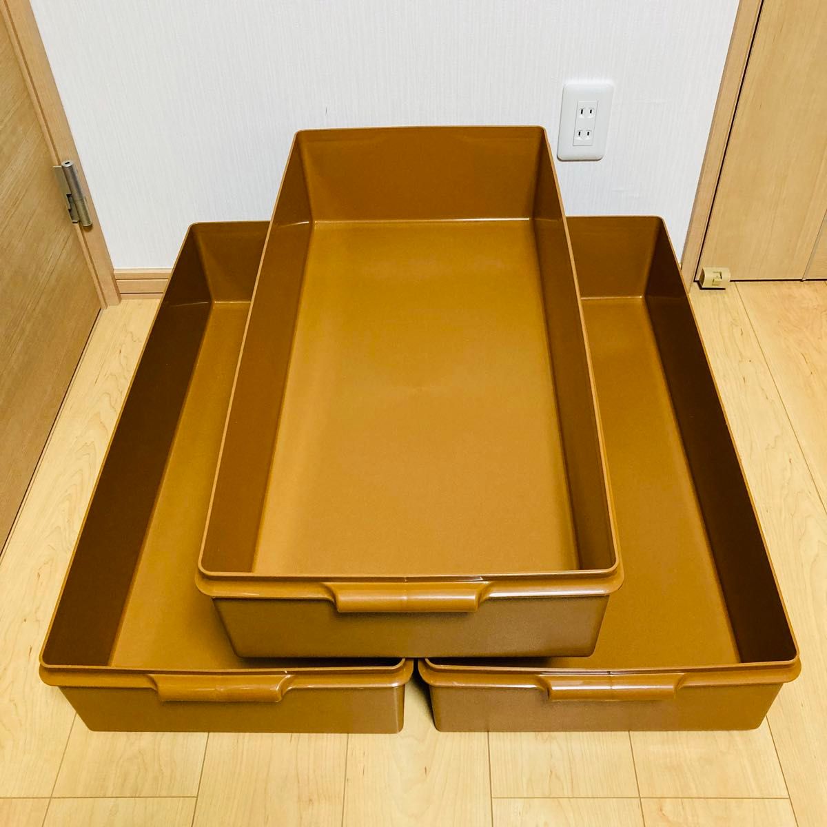 タッパーウェア ロングスーパーケース 衣装ケース 3個セット｜Yahoo