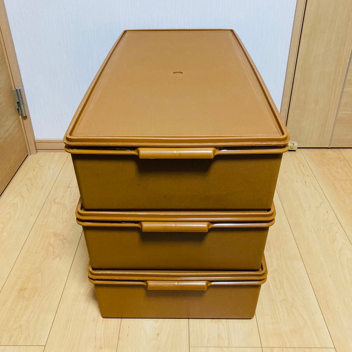 タッパーウェア ロングスーパーケース 衣装ケース 3個セット｜Yahoo