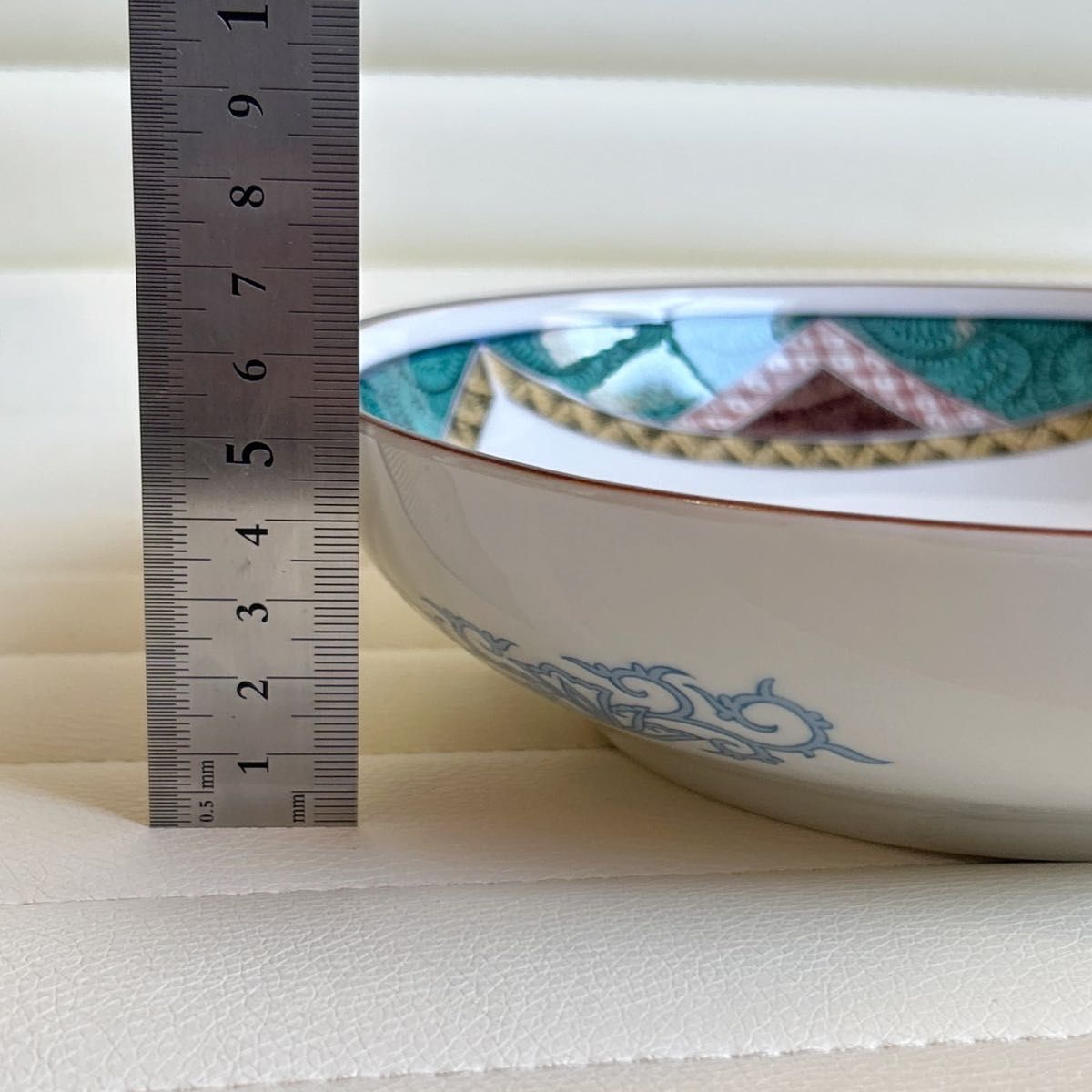 九谷焼 角福 古九谷花鳥 盛鉢 色絵 深皿 中鉢 盛皿 煮物鉢 中皿 大皿