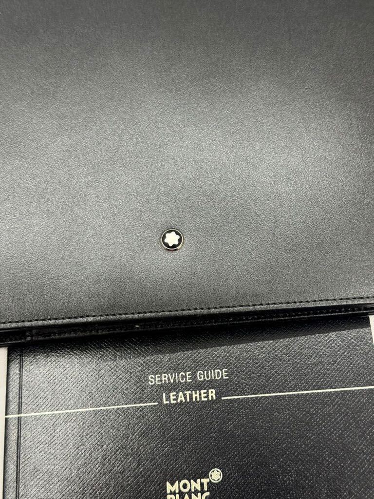 極美品 モンブラン ノートカバー A5サイズ ブラック マイ