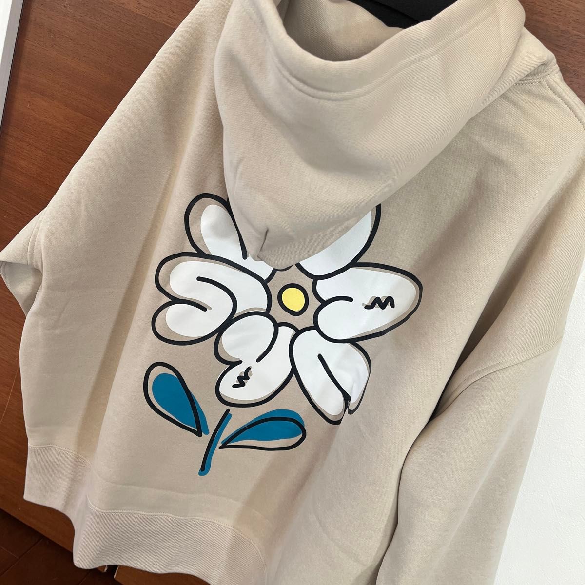 davryu パーカー M サイズ davryu flower Big HOODIE パーカー BE