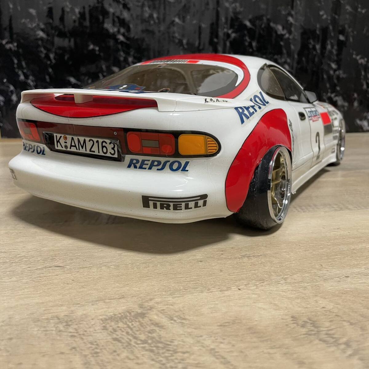 タミヤ トヨタ セリカ 1/10 ラジコンボディ 塗装済 ラリー 完成品