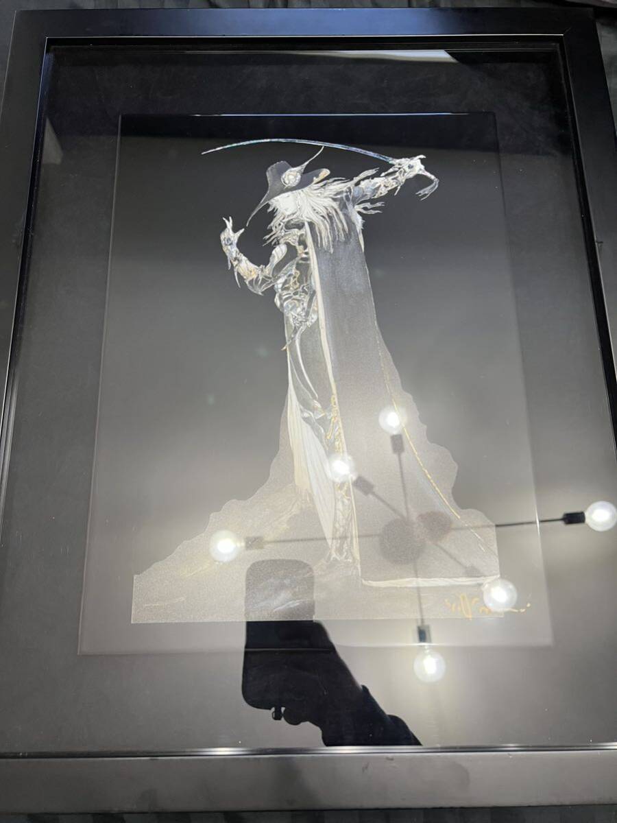 漆 セミオーダー 黒衣の剣士 天野喜孝 絵画 複製原画 版画 吸血鬼