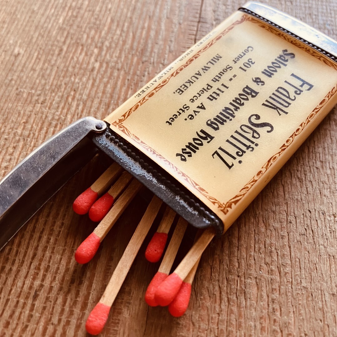 USA マッチケース／1800s~／vintage／アメリカ／Match Safe／当時物