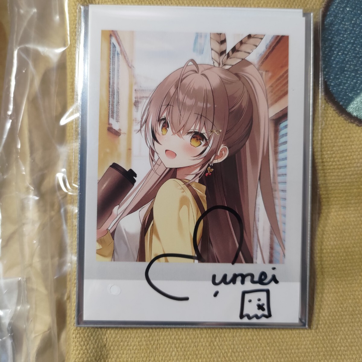 七詩ムメイ 誕生日記念2023グッズセット 直筆サイン入りチェキ風