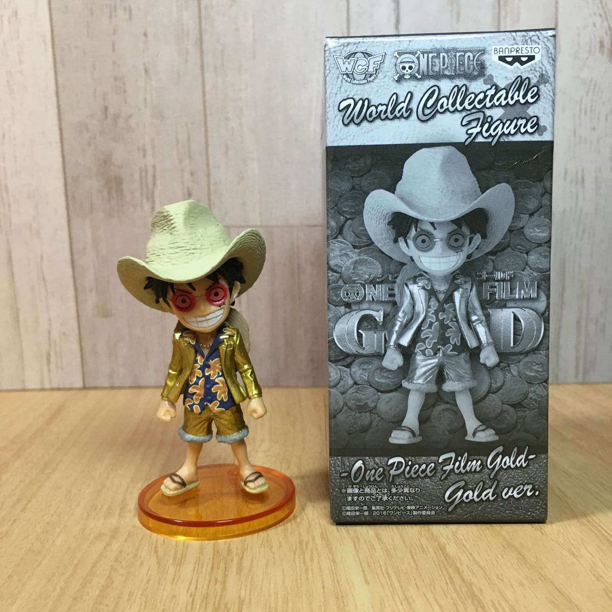 ワールドコレクタブルフィギュア FILM GOLD モンキー・D・ルフィ GOLD