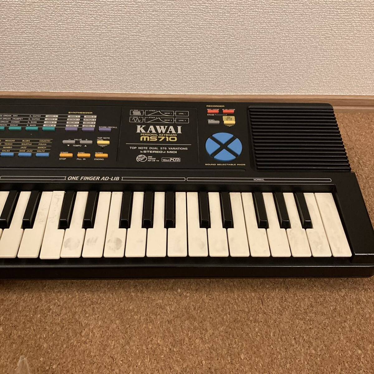 KAWAI カワイ MS710 シンセサイザー キーボード スピーカー/リズム