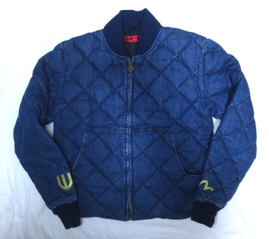 YAMANE ヤマネ EVISU エヴィス インディゴ デニム ダウンジャケット L