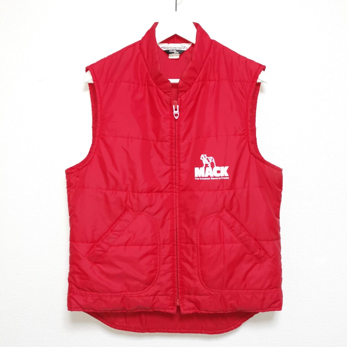 即決 M 70s 80s マックトラック MACK TRUCKS 中綿 TALON ジップ ベスト