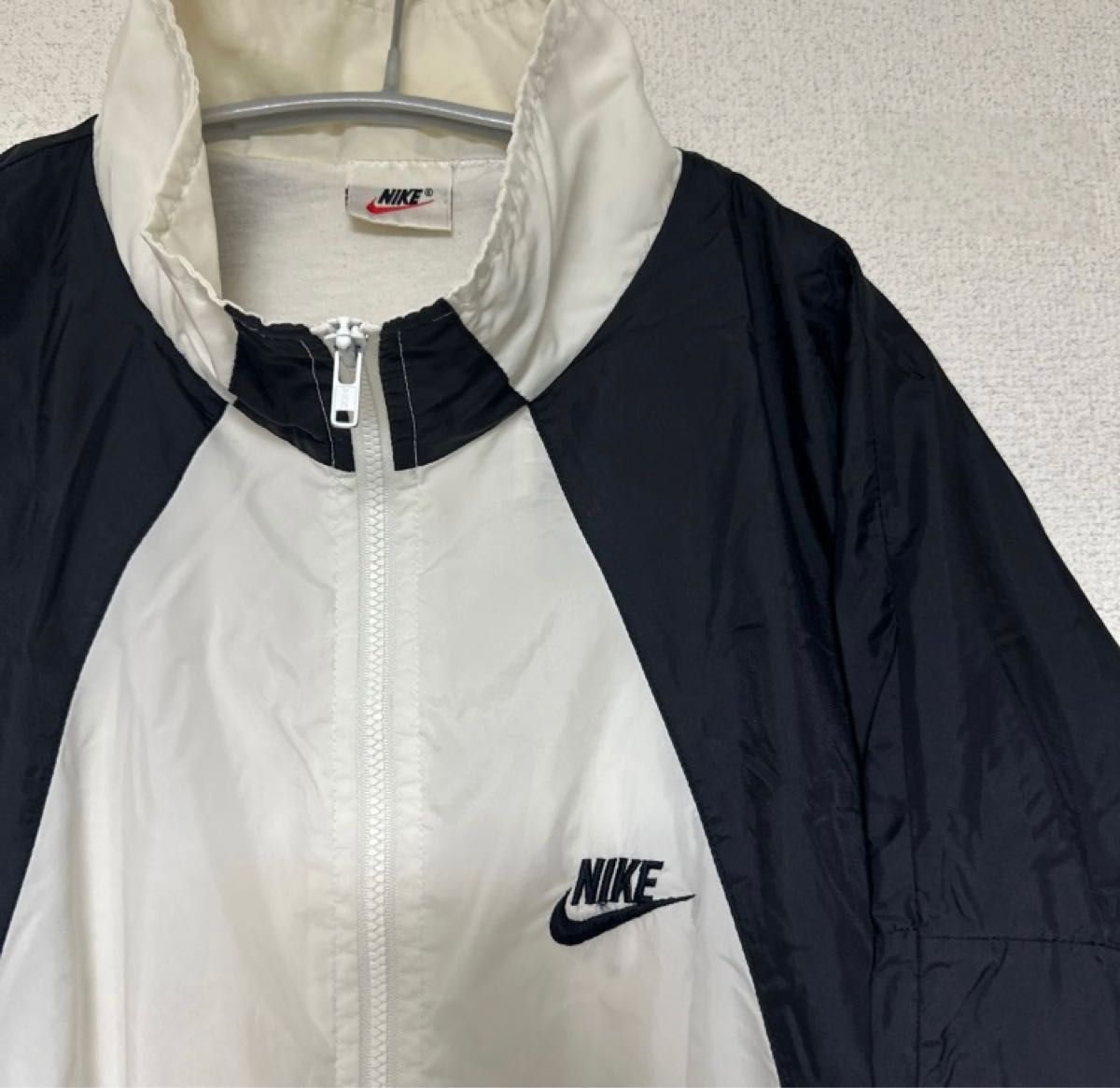 NIKE 90s 銀タグ 白タグ ナイロンジャケット ロゴ刺繍 ロゴ刻印
