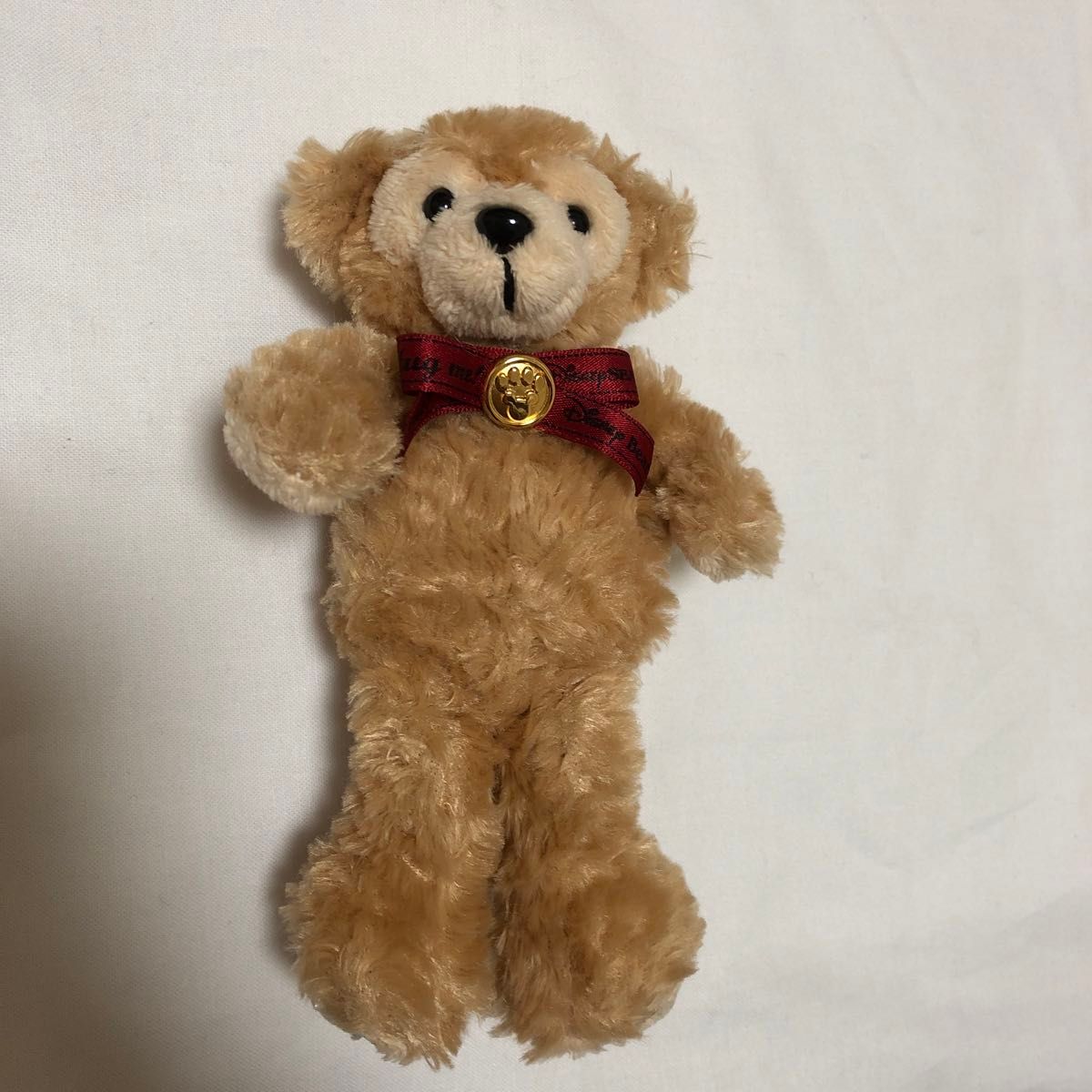 ダッフィー 白タグ 初期 赤リボン ディズニーベア ぬいぐるみバッジ