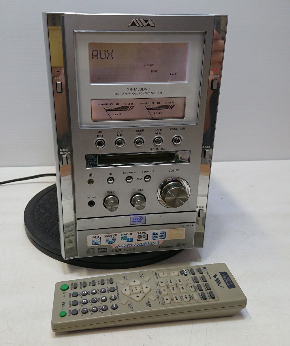 Yahoo!オークション - 管理1326 AIWA アイワ MDシステムコンポ XR-MJ3D