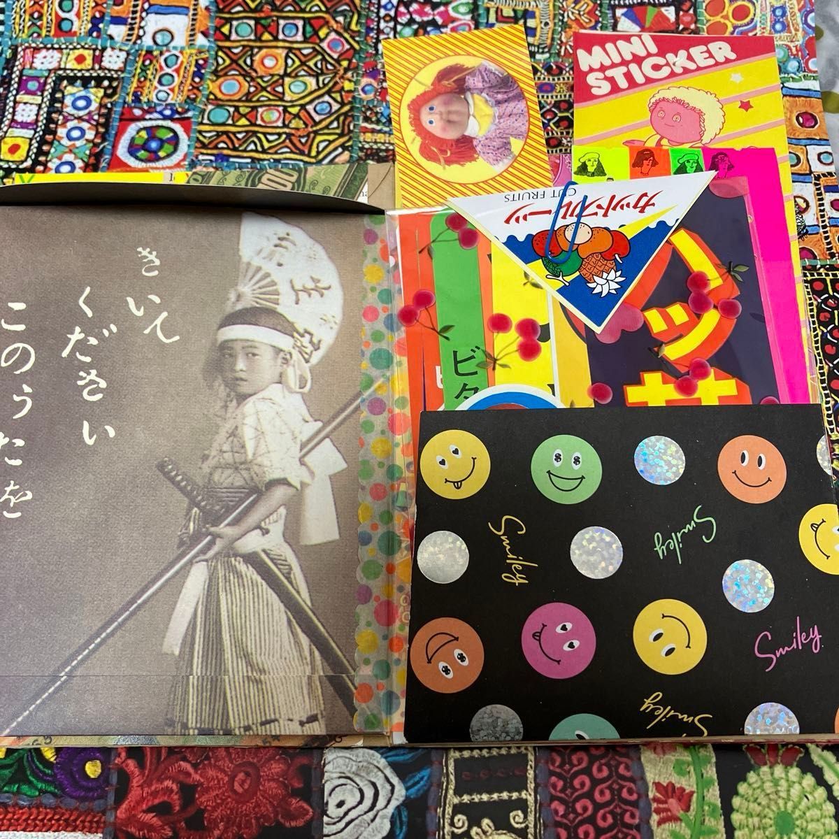 A① 昭和レトロ クセ強 ド派手 おすそ分けファイル レトロ 紙モノ