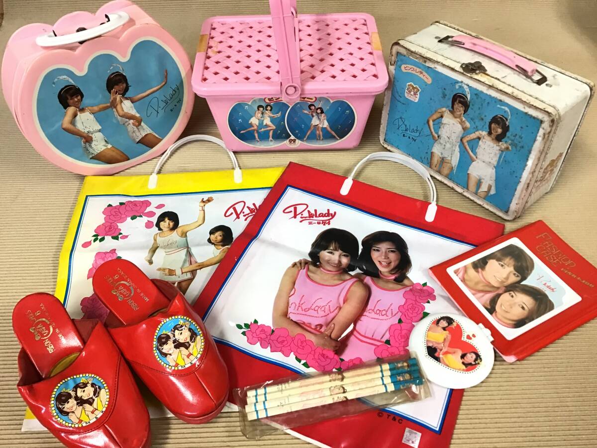 Yahoo!オークション - y48】当時物 ピンクレディー 缶バッグ 鉛筆 ビニ