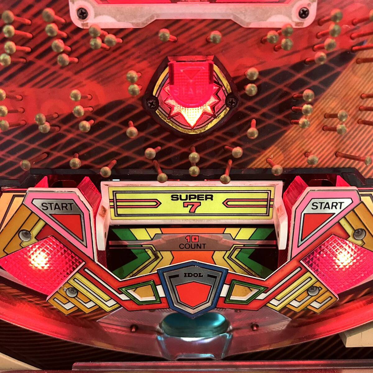 Yahoo!オークション - レトロ パチンコ実機 大一 スーパーセブン 通電