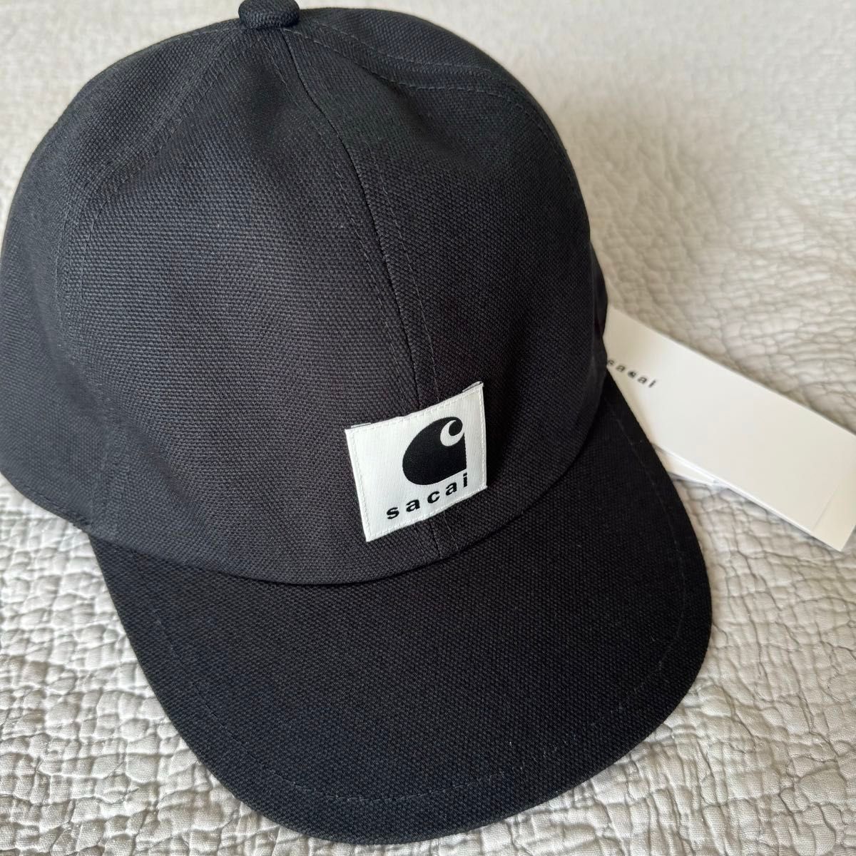 24SS Sacai Carhartt WIP Duck Cap サカイ カーハート キャップ 黒