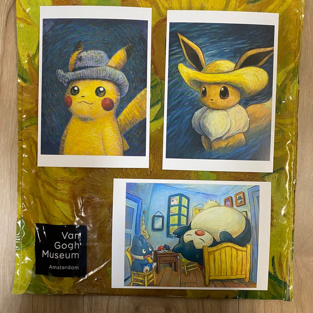 証明書付き】ゴッホピカチュウ金枠 Mサイズ 65cm × 50cm 証明書付き