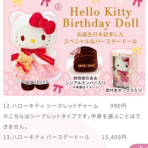 ハローキティ バースデードール 2022 数量限定 即完売 シリアル